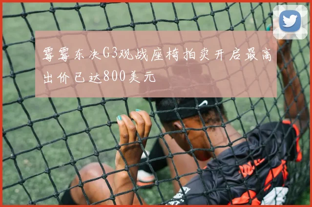 霉霉东决G3观战座椅拍卖开启最高出价已达800美元